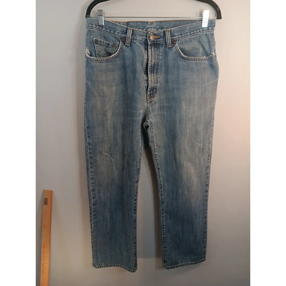 Polo Ralph Lauren Authentic Dungarees Jeans Mens 32x28 Blue Straight Leg Denim